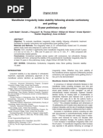 Mandibular Irregularity Index Stability Following Alveolar Corticotomy and Grafting: A 10-Year Preliminary Study