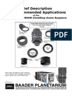 +baader Hyperion Clickstop Zoom - Description & Applications