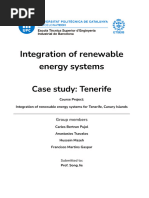 Integration of Renewable Energy Systems For Tenerife