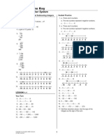 2.1 Adding Integers Textbook Answer Key