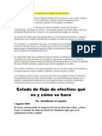 Cuentas Que Incluyen Que Conforman Un Estado de Flujo Efectivo