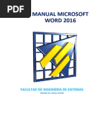 Manual de Microsoft Word 2016 