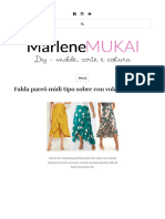 Falda Pareô Midi Sobre Con Volante - Marlene Mukai