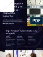 Teoria Educativa Tecnologica y El Aporte en La Formacion Docente