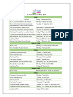 Marina Academic Calender 2024