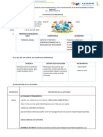 Actividades de Aprendizaje - Abril-2