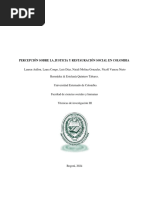 Trabajo Escrito Sobre Justicia y Restauración Social