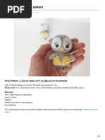 Luiluh Handmade de LuiLuh Baby Owl Pattern