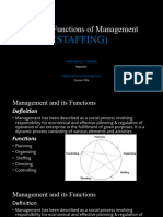 Functions of Manangement STAFFING Tabinas