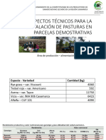 Aspectos Técnicos para La Instalación de Pasturas