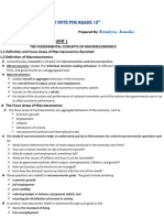 Economic Short Note For Grade 12 Ermi