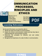 Communication Processes Principles and Ethics