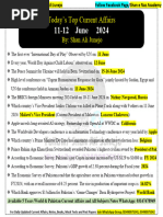 12 June Current Affairs 