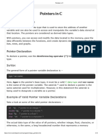 Pointers in C