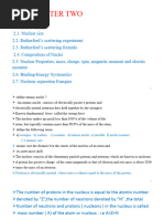 Nuclear Phy Chapter 2