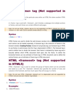 HTML Frames