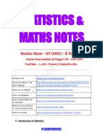 Stats and Maths For Data Analyst