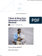 7 Best AI Blog Post Generators of 2024 (Ranked)