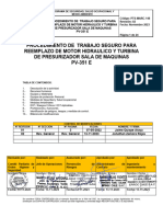 PTS MARC 148 Reemplazo Motor Hidraulico y Turbina Presurizacion Sala de Maquinas Pv-351e