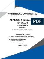 Examen Final Creacion e Innovacion en Valor