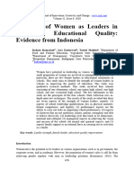 The Roleof Womenas Leadersinimprovingeducationalquality