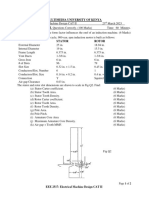 EEE 2517 Electrical Machine Design CAT II