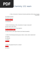 Chemistry 102 Exam