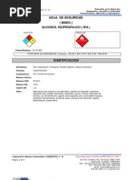 Msds Msds-Alcohol Isopropilico