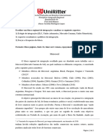 Atividade N2 - Integração Regional