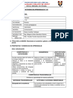 Actividad de Aprendizaje N127 Singular y Plural