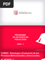 Tema N°1 - Psicologia y Evaluación de Los Procesos Motivacionales y Emocionales - Upsjb