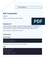 SQL Commands - Codecademy