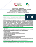 Chamada de Trabalhos - Call For Papers - HANU Nov 2024