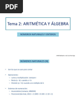 Aritmética y Álgebra