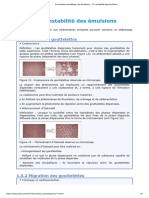 Formulation Cosmétique, Les Émulsions - 1-3. Instabilité Des Émulsions