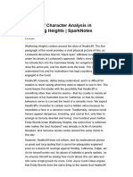 Heathcliff Character Analysis in Wuthering Heights SparkNotes