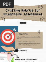 Crafting Rubrics For Integrative Assessment