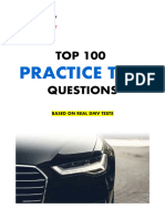 DMV Permit Test 100 Questions