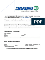 Documento Contratual - Empréstimo Digital Cred Financeira