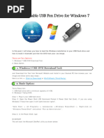 Create Bootable USB Pen Drive For Windows 7