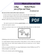 Physics of Eyes and Vision Dentistry College Medical Physics Physics of Eyes and Vision