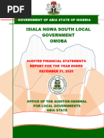 Isialangwa South LG 2020 Financial Report Statement