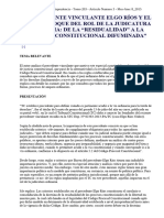 DJ 2015 203 El Precedente Vinculante Elgo Ríos y El Nuevo Enfoque Del Rol de La Judicatura Ordinaria de La "Residualidad" A La "Justicia Constitucional Difuminada"