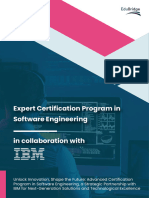 Expert Certification Program in Software Engineering in Collaboration With IBM