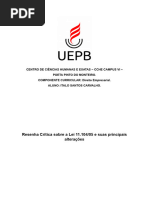 Resumo Sobre A Lei 11104-05 e Suas Principais Alterações