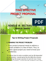 Writing Effective Project Proposal