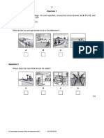 Cambridge IGCSE 0510 English As A Second Language Specimen Paper 2 For Examination From 2024