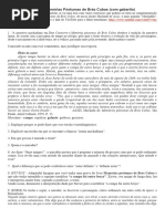 Lista de Exercícios Memórias Postumas de Brás Cubas