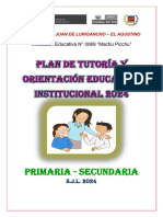 Plan de Tutoría Institucional 2024