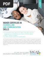 Higher Certificate in Counselling and Communication Skills